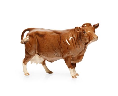 Beswick Limousin cow 3075B with BCC backstamp, in light brown colourway.  In good condition with no obvious damage or restora