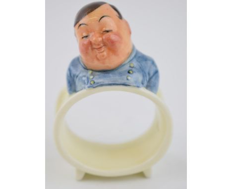 Royal Doulton Dickens napkin ring Fat Boy.  In good condition with no obvious damage or restoration.