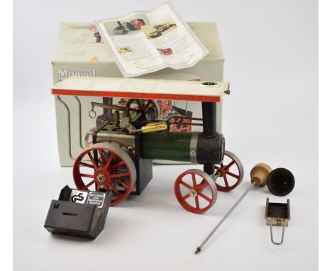 Boxed Mamod steam engine / steam tractor, in original box, with accessories.  Good condition, as new, needs a clean.