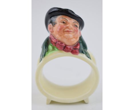 Royal Doulton Dickens napkin ring Tony Weller.  In good condition with no obvious damage or restoration.