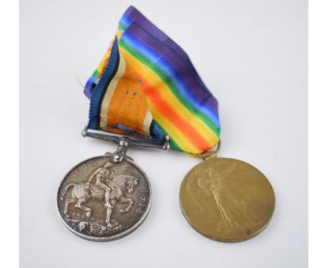 World War One pair of medals to include silver 1914-1918 medal and 'The Great War for Civilisation' medal, both with ribbons,