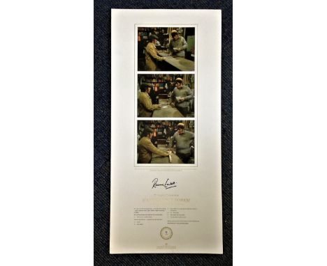 Ronnie Corbett signed Handles for Forks ! Lithograph picturing the icon scene starring the Two Ronnies lot comes with Origina
