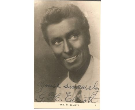 G. H Elliott signed 6x4 black and white vintage photo. George Henry Elliott November 1882-19 November 1962, was a British mus