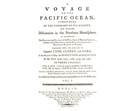 Cook, Captain James. A Voyage to the Pacific Ocean. Undertaken by the Command of His Majesty, for making Discoveries in the N
