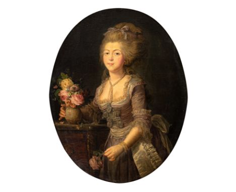 Vallayer-Coster, Anne (Nachfolger)Paris 1744 - 181398 x 80 cmPortrait der Adelaide Genet, Madame Auguiè, Kammerzofe der Marie