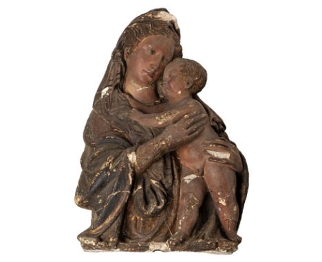 Della Quercia, Jacopo (Kreis)Siena, c. 1374 - 1438, Mittelitalien/Florenz, wohl 1. Hälfte 15. Jahrhundert94 x 63 cmMadonna mi