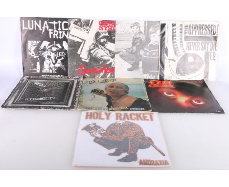 Punk picture sleeve singles to include Lunatic Fringe Who's in Control, Oneway System Jerusalem, Onslaught First Strike, The 