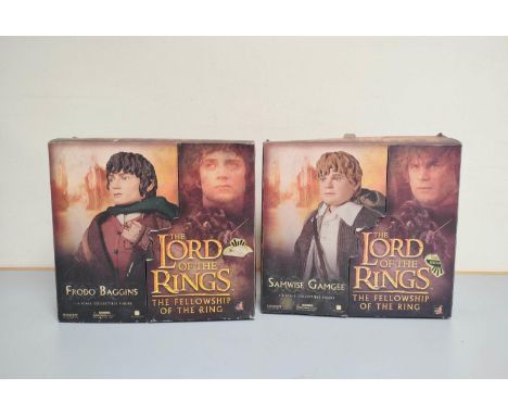 Lord of the Rings. Sideshow Collectibles 2008 Frodo Baggins and Samwise Gamgee 1:6 scale figures. (2) 