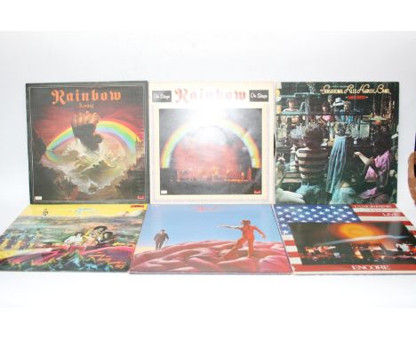 Mainly 70s records to include Rainbow, Rush, The Jimi Hendrix Experience Electric Ladyland, etc (8). 