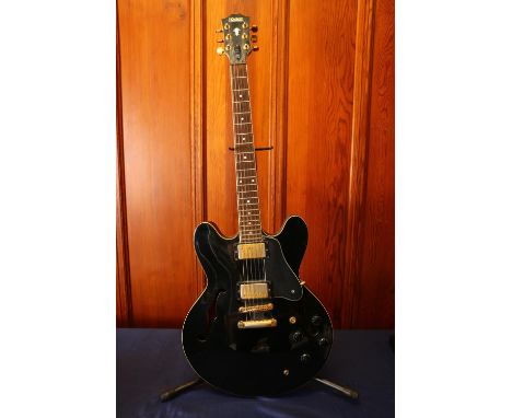 Hohner Professional SE 35 black six string electric guitar. 