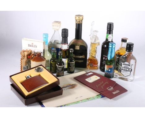 Akuavit Schnapps no abv. or vol. stated, Douro Vintage Character port 20% abv. 37.5cl. Jack Daniels Old No7 Tennessee sour ma