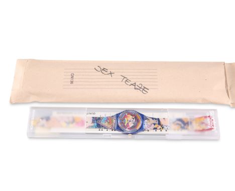 A SWATCH WATCH,&nbsp;SEX TEASE, reference GN136, circa 1994, with original brown paper sleeve