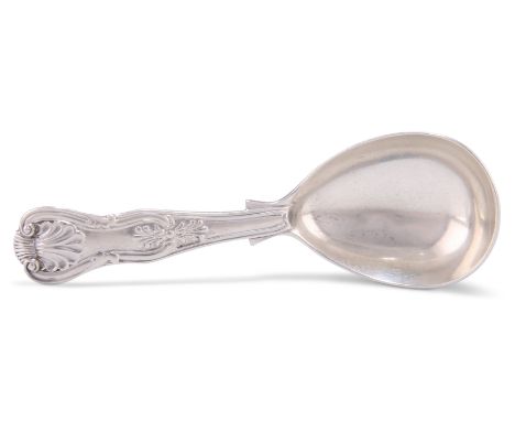 A GEORGE III SILVER CADDY SPOON,&nbsp;maker's mark indistinct, London 1791, King's pattern. 11cm long
