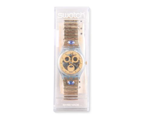 A SWATCH WATCH,&nbsp;Gold Smile Flex, reference GN123, circa 1992