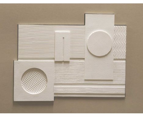 IN THE MANNER OF BEN NICHOLSON OM (BRITISH, 1894-1982) ABSTRACT FORM, ceramic relief24 x 31 cmQty: 1