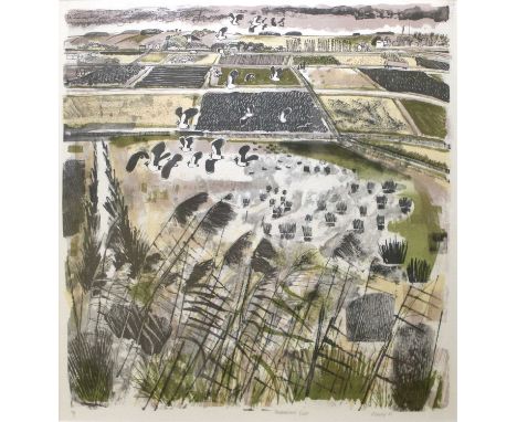 ^ CARRY AKROYD (BRITISH, CONTEMPORARY) 'UNDRAINED FIELD', signed and dated '08 l.r., artist proof lithograph, further inscrib
