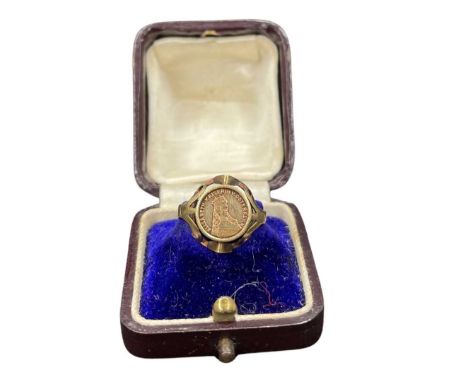 15ct Gold Ring 2 Grams, 1871, Size NCondition report: Good Condition