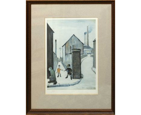 AFTER LAURENCE STEPHEN LOWRY, R.B.A, R.A. (BRITISH, 1887-1976) VIADUCT ST PASSAGE, numbered in pen 387/850, coloured print34 