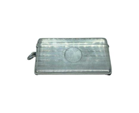A Silver Vesta Case. John Collard Vickery, Birmingham 1921, 52g, engine turned with vacant cartouche7cm lengthCondition repor
