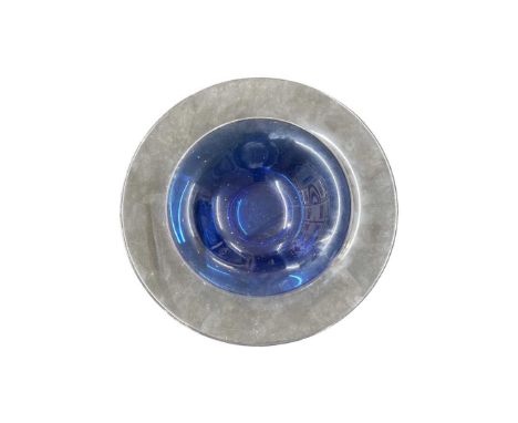 Swedish Glass Orrefors Blue and White Bowl.28 cms DiameterCondition report: Excellent. No issues