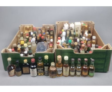 Large Collection of Miniatures to include: Blended Whisky, Cognac, Chartreuse and many others, various era's and fill levels 