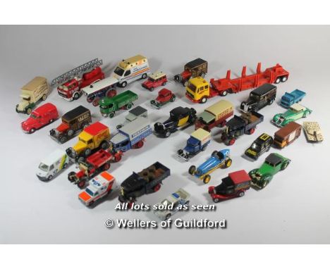 Matchbox, a group of assorted unboxed  vehicles to include 1938 Hispano-Suiza, limited edition Fowler B6 Showmans Engine and 