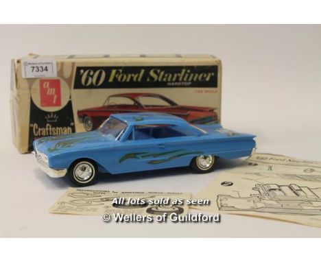 AMT Craftsman series no. 4010-100, 1960 Ford Starliner 1/25 scale, made model