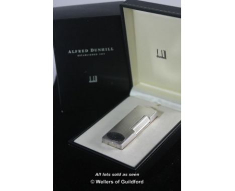 *Alfred Dunhill 1993 Centenery edition cigarette lighter in original hinged box and card box. Lot subject to VAT.