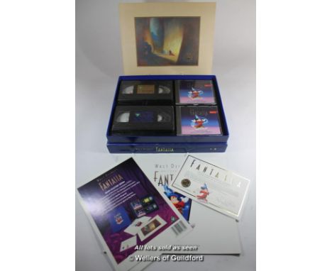 Walt Disney Fantasia limited commemorative edition including cassette tapes, compact discs, booklet, contained within a slipc