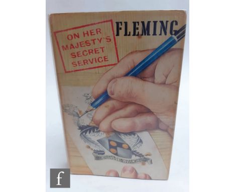 A first edition Ian Fleming James Bond novel 'On Her Majesty's Secret Service', published by Jonathan Cape, London, 1963, wit