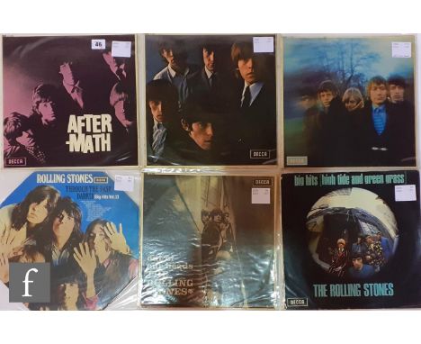 A collection of six Rolling Stones LPs, to include, Big Hits (High Tide And Green Grass), TXL 101, 1st pressing, with booklet