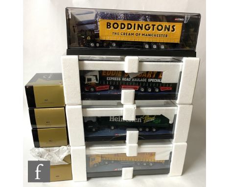 Nine Corgi diecast models, including four Modern Trucks 1:50 scale and five Gold Star Special, to include 75202 Boddingtons E