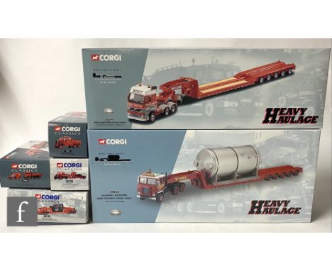 Six Corgi Heavy Haulage 1:50 scale diecast models, to include Wynn's, Siddle Cook etc, comprising CC12604, CC12404, 17603, 17