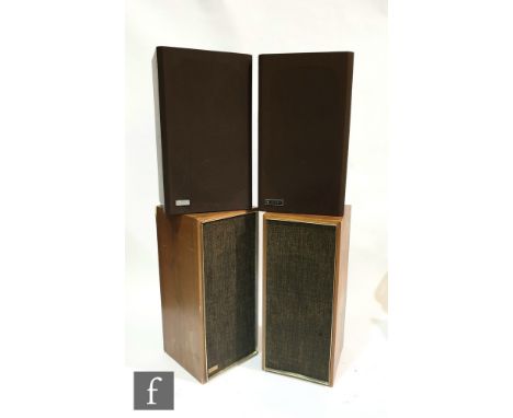 A collection of vintage speakers to include a pair of Celestion Ditton 15 15 W speakers, a pair of Scott speakers serial numb