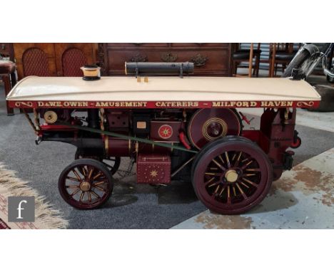A Burrell Showman's Engine, 'Prince of Wales', in the livery of D &amp; WE Owen. 