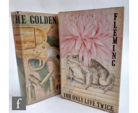 Two first edition Ian Fleming James Bond novels, 'The Man with the Golden Gun', published by Jonathan Cape, London, 1965, wit