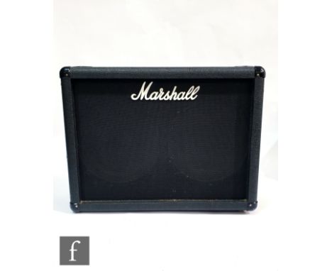 A Marshall guitar amplifier speaker cabinet, model No. 8222.    