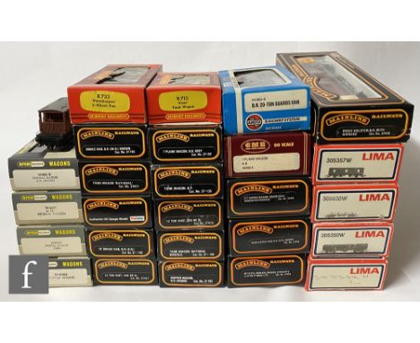 Twenty seven OO gauge items of rolling stock by Mainline, Wrenn, Lima and similar, to include mineral wagons, tank wagons, pl