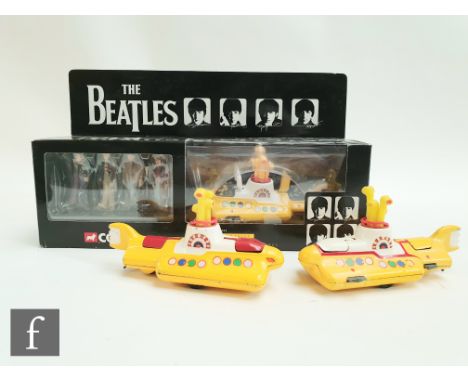 A Corgi Classics 05405 The Beatles Yellow Submarine diecast model with 54mm white metal Beatles figures, boxed, together with