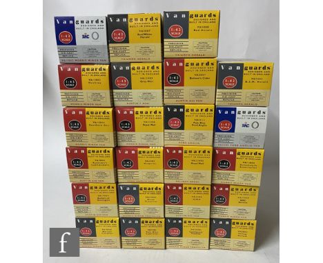 Twenty three Lledo Vanguards 1:43 scale diecast models, to include cars and commercial vehicles, all boxed. (23) 