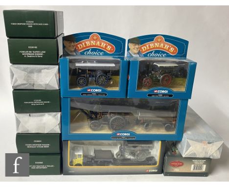 Eleven Corgi diecast models, all Dibnah's Choice or Vintage Glory of Steam including some Premium Editions, comprising 80113 