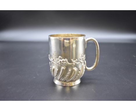 An Edwardian silver christening mug, by&nbsp;William Hutton &amp; Sons Ltd, Sheffield 1908, 8cm, 126g. 