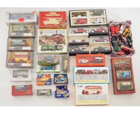 A mixed group of mostly boxed diecast by CORGI, EFE, MATCHBOX and others - VG in G/VG boxes where boxed (Q)