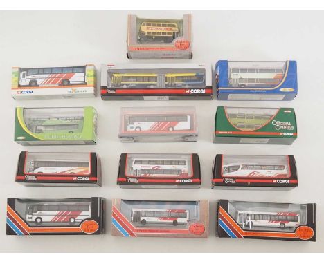 A group of Irish outline 1:76 scale bus models by EFE, CORGI OOC and CREATIVE MASTER NORTHCORD - one model (Dublin Bus Tour) 