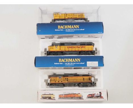 A group of BACHMANN HO gauge American outline diesel locomotives all in Union Pacific liveries - VG in G/VG boxes (3)