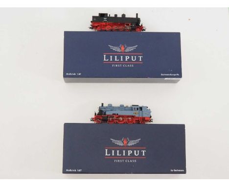 A pair of LILIPUT HO gauge German outline steam locomotives comprising a BR93 class in DR black and a VIc class in Baden blue
