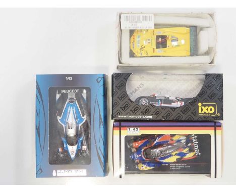 A group of 1:43 scale models by PROVANCE MOULAGE, IXO and LE MANS 43, comprising of Peugeot Le Mans racing cars to include an