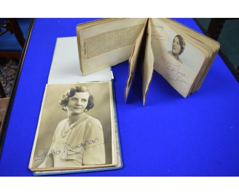 Two 1930's Autograph Albums Containing Signed Photographs of Famous Singers 