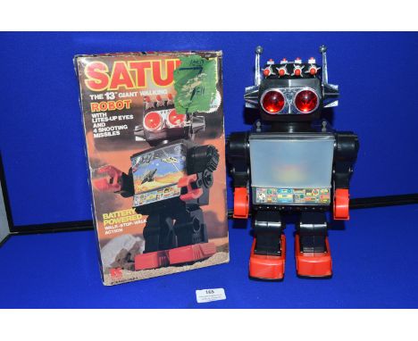 Saturn 13” Walking Battery Powered Robot with Missiles and Packaging