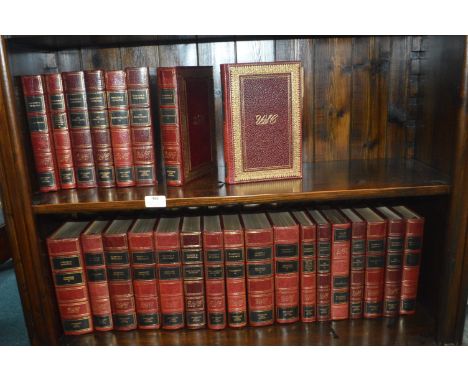 25 Leather Bound Volumes of the Major Work of Sir Winston Churchill Centenary First Edition 1974 Diners Club 